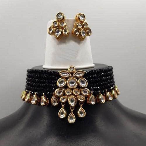 Ishhaara Onex Kundan Choker Necklace Set With Drops