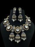 Ishhaara Black Victorian Jhumka Studded Bridal Necklace