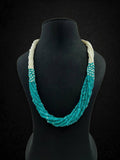 Ishhaara Blue 7 Layers Lahariya Necklace