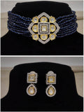 Ishhaara Ad Stone Choker Necklace Set