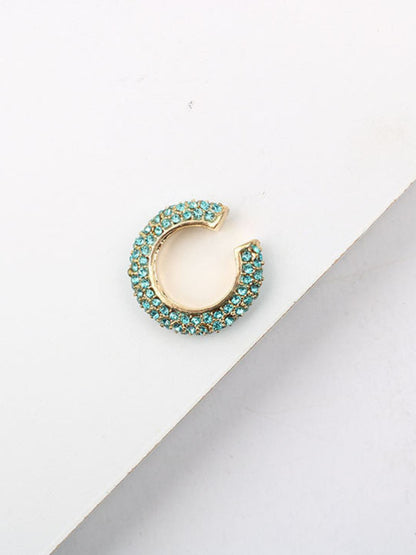 Ishhaara Blue Bohemia Crystal Earcuff Earrings