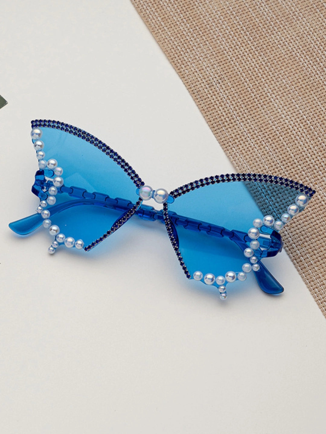 Ishhaara Blue Butterfly Sunglasses