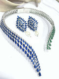 Ishhaara Blue Collar Statement Necklace