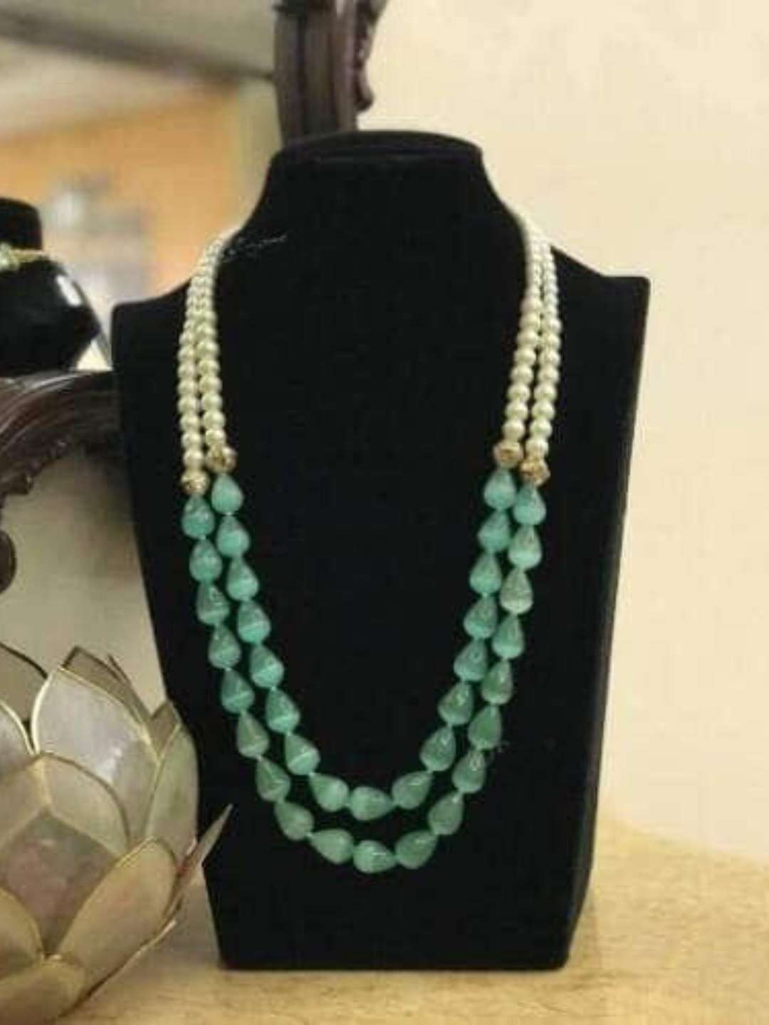 Ishhaara Dual Layered Monalisa Necklace