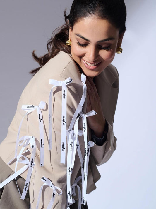 Ishhaara Blue Genelia Deshmukh In Golden Ray Hoop Earrings