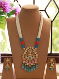 Ishhaara Blue Handmade Kundan Meenakari Traditional Rajasthani Necklace