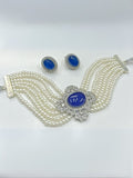 Ishhaara Blue Kareena Kappor Khan Inspired Pearl Choker Necklace