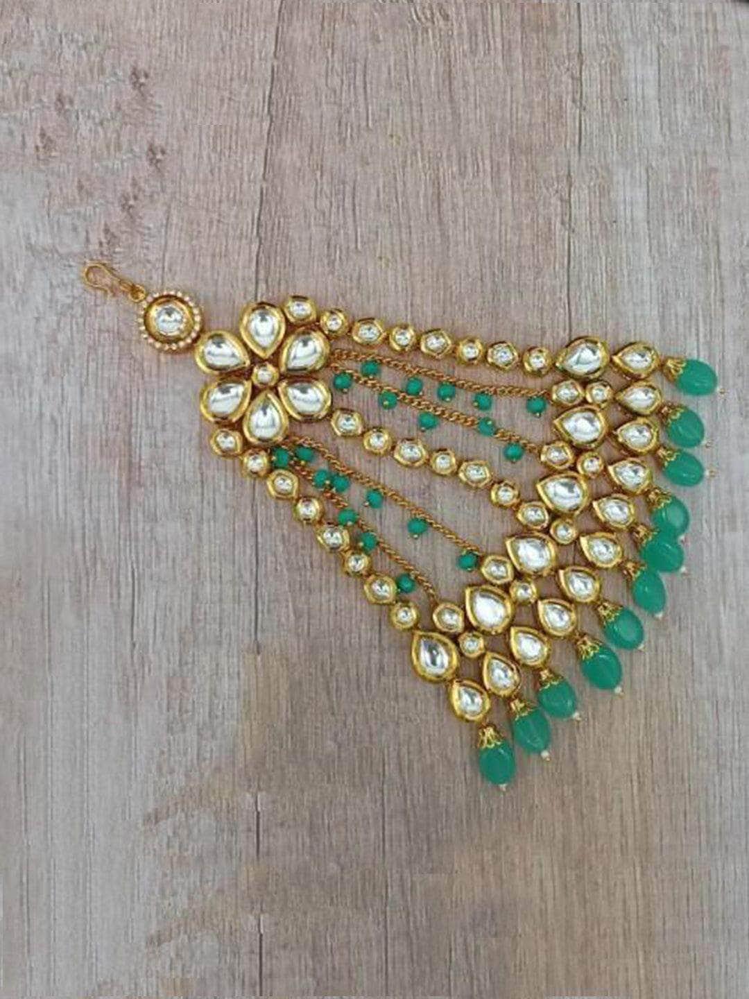 Ishhaara Kundan Gold Chain Jummer