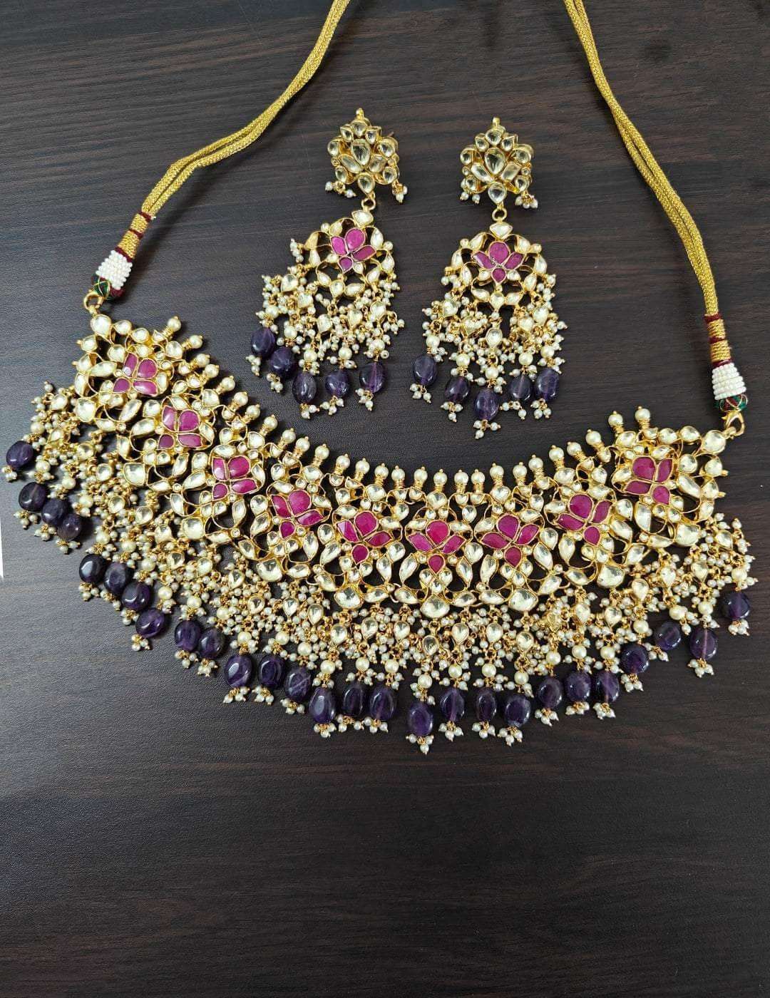 Ishhaara Kundan Jadau Necklace Set