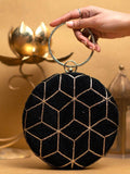 Ishhaara Luxurious Round Sequence Clutch