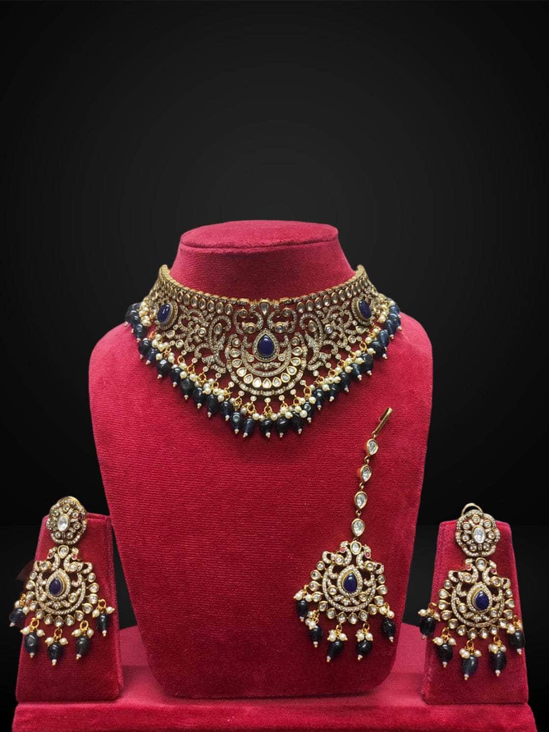 Ishhaara Meenakari Kundan Studded Heavy Necklace