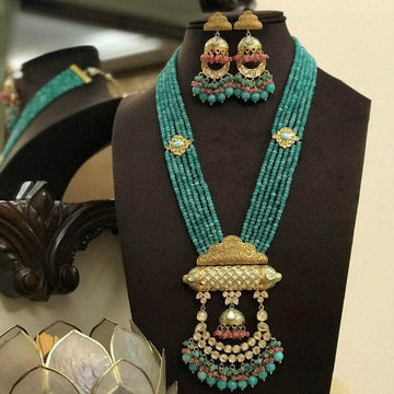 Ishhaara Blue Onex Temple Tumb Necklace