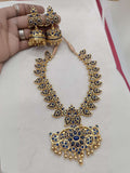 Ishhaara Blue Precious Kundan Studded Maanga Neckpiece