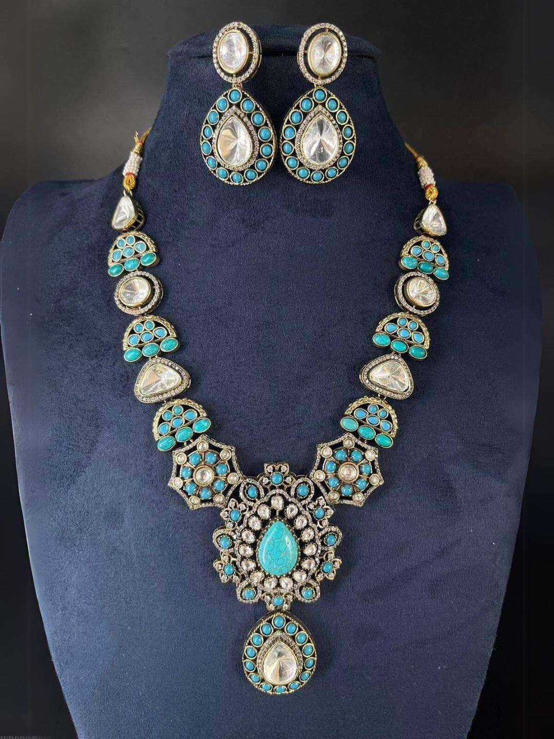 Ruby Polki Kundan Long Necklace - Main Image