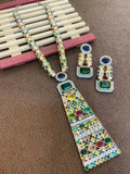 Ishhaara Blue Sabyasachi Inspired Long Pendant Necklace