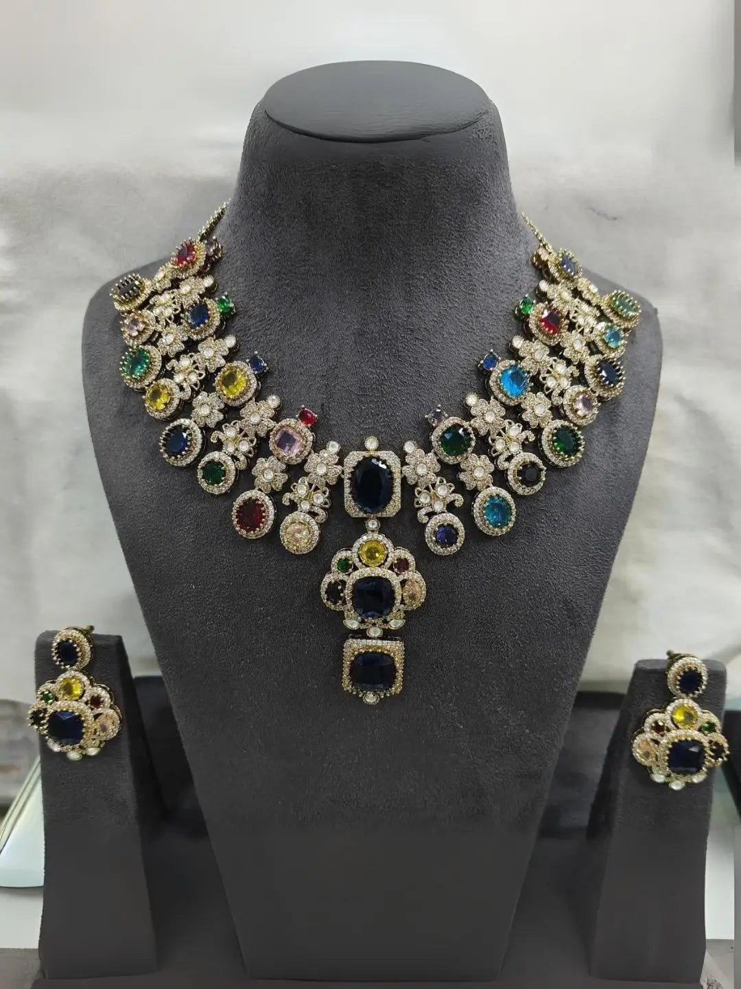 Ishhaara Yellow Sabyasachi Inspired Necklace Set