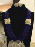 Ishhaara Blue Side Patch Necklace