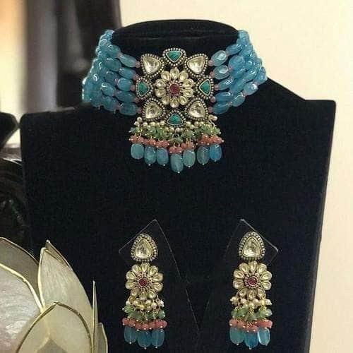 Ishhaara Square Victorian Choker Set