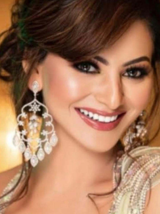 Ishhaara Bohemian Pearl Vintage Chandelier Earrings