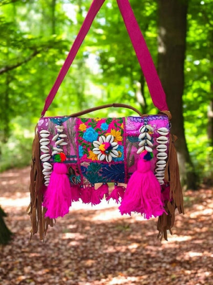 Ishhaara Embroidered Tassel Sling Bag — handcrafted Indian accessories - view 8