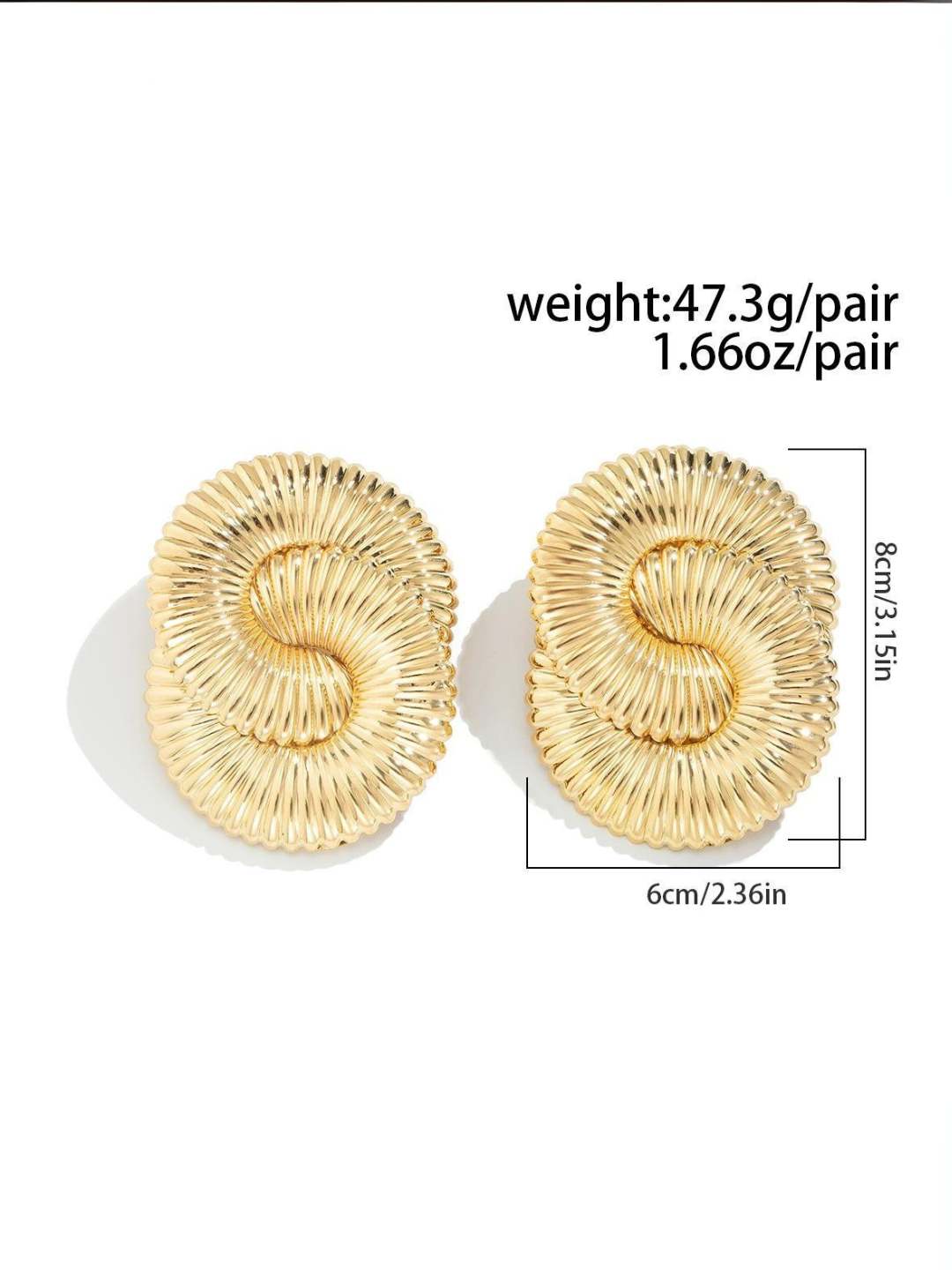 Ishhaara Bold Twisted Earrings