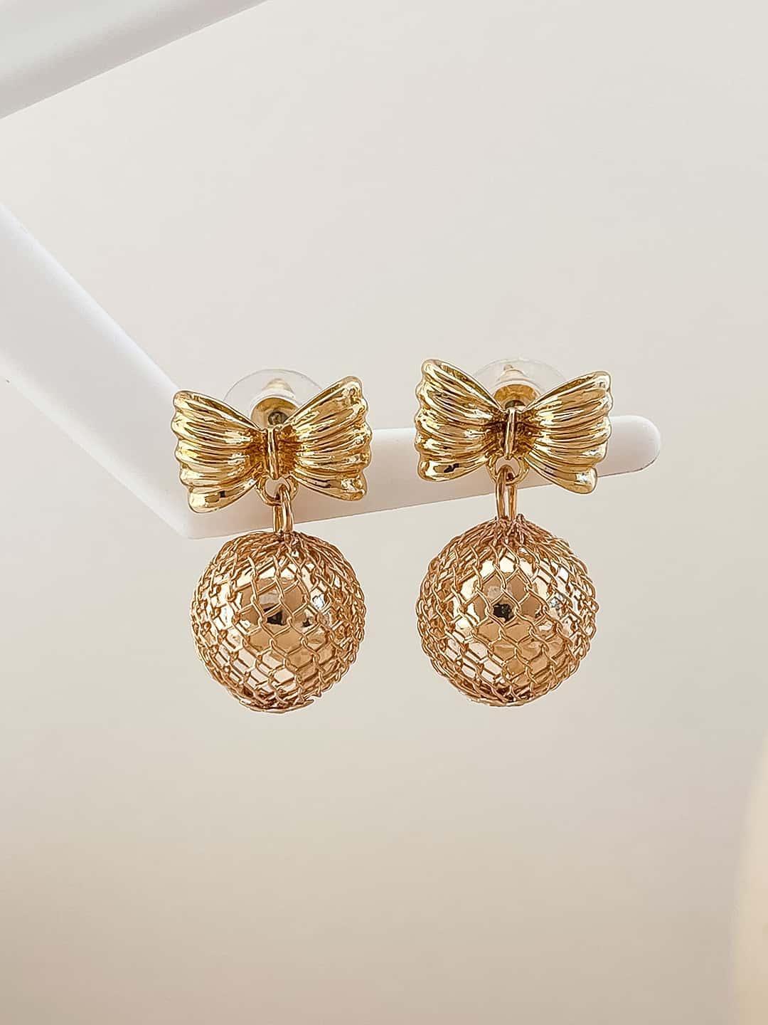 Ishhaara Bow Bauble Earrings