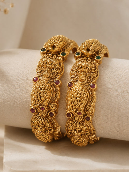 Ishhaara Bridal Antique Temple Bangles