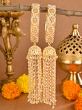 Ishhaara Bridal Golden Kaleera With White Pearls