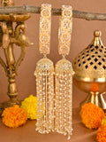 Ishhaara Bridal Golden Kaleera With White Pearls