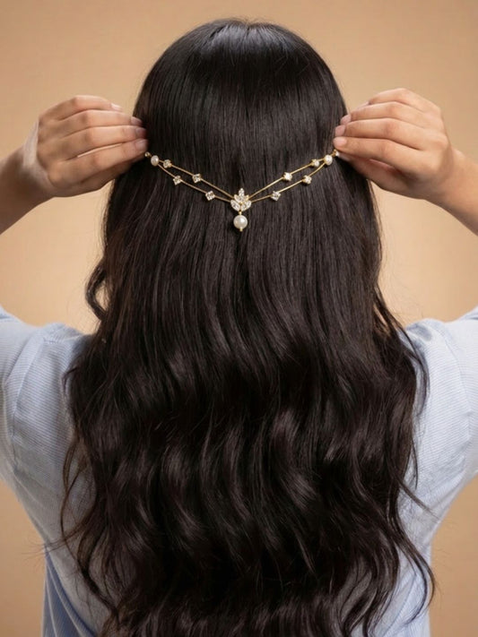 Ishhaara Bridal Hair Vine With Double Comb