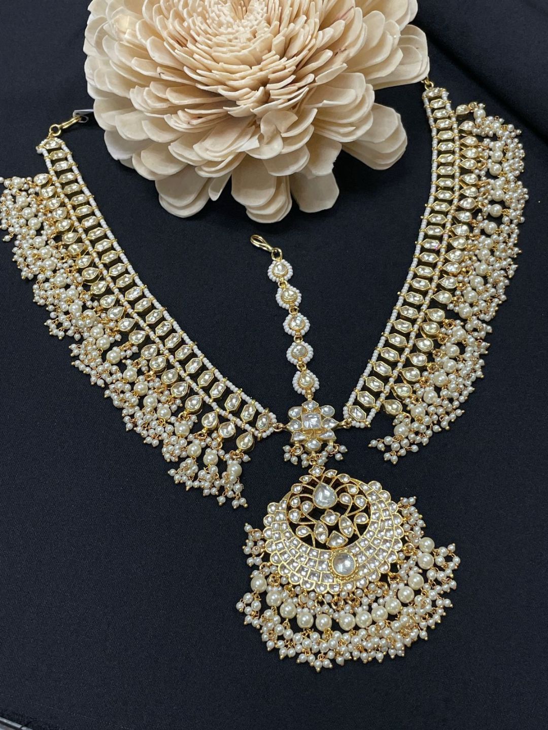 Ishhaara Bridal Jadau Gutta Pusalu Mathapatti