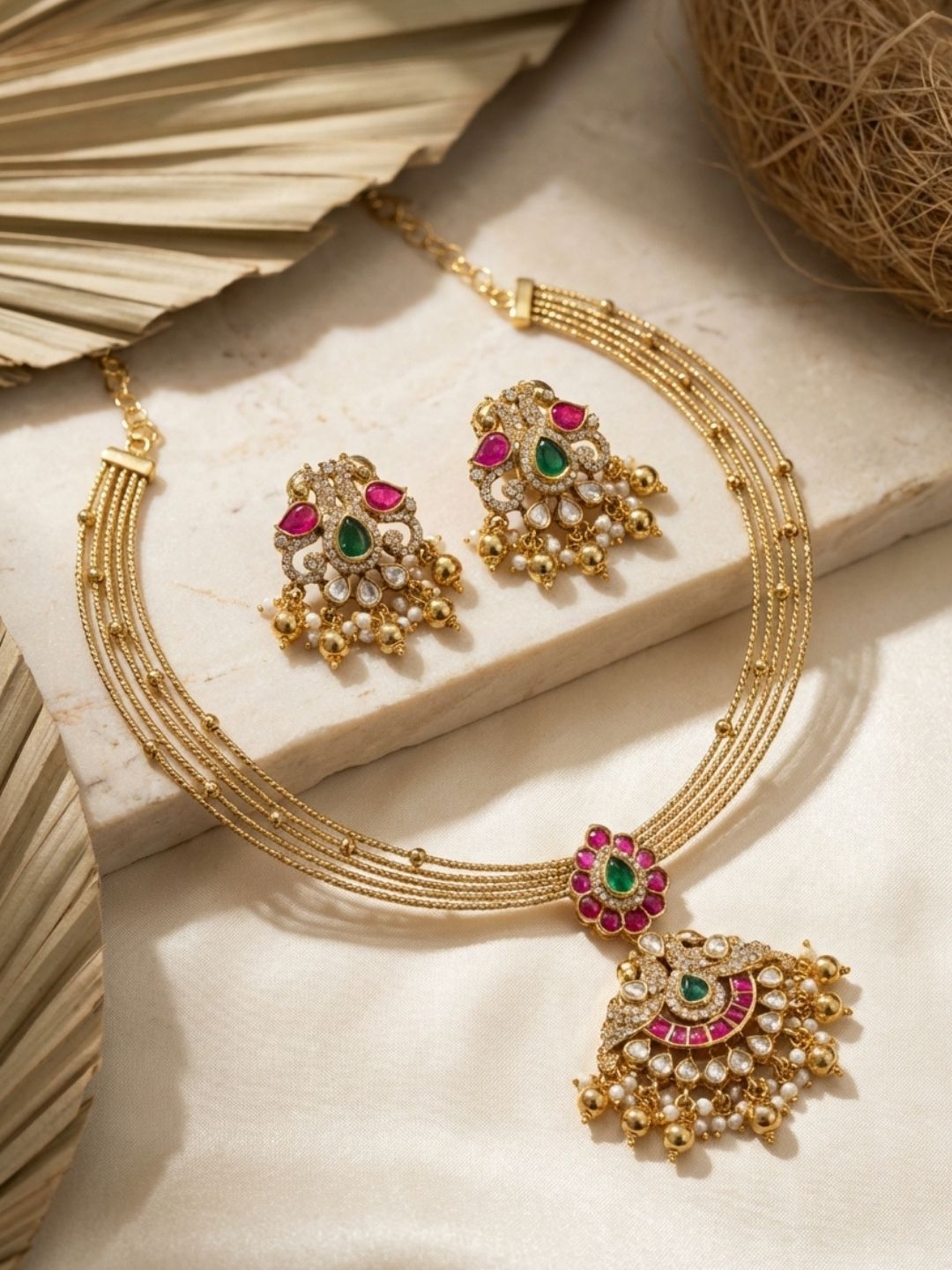 Ishhaara Bridal Jadau Hasli