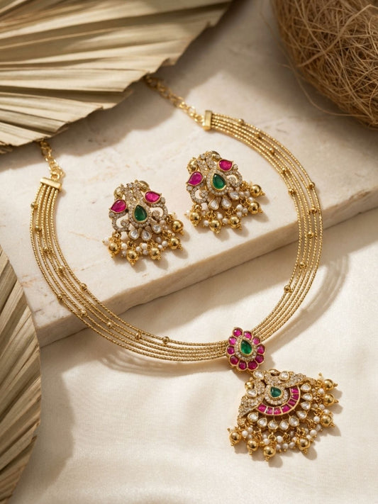 Ishhaara Bridal Jadau Hasli