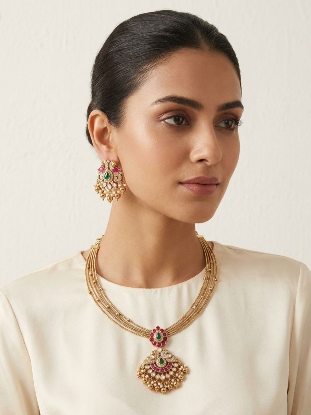 Ishhaara Bridal Jadau Hasli