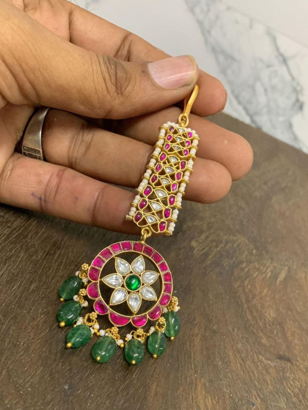 Ishhaara Bridal Jadau Kundan Maang Tikka