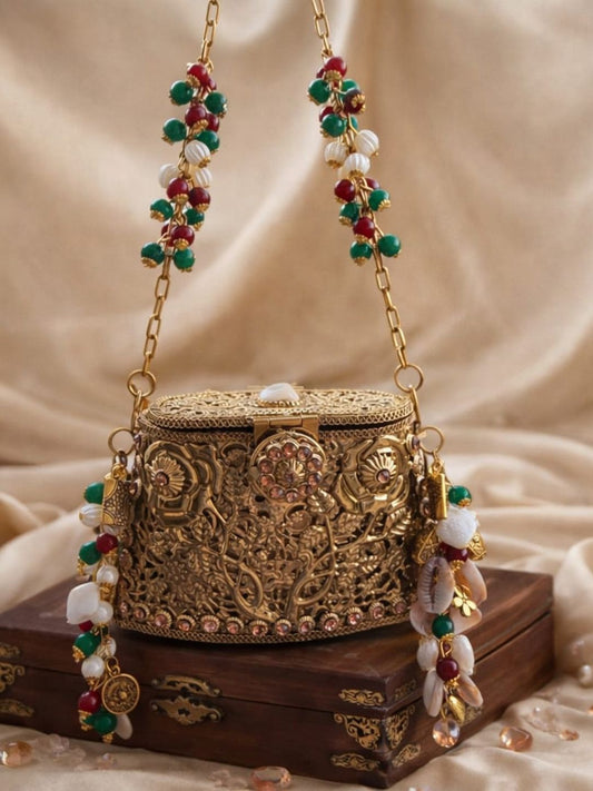 Ishhaara Bridal Oxidised Clutch Bag