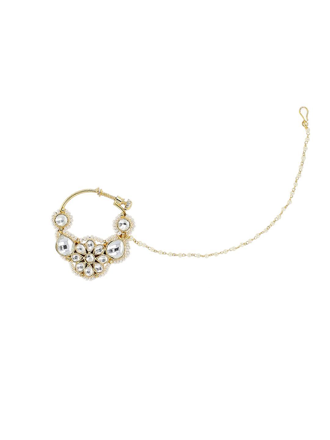 Ishhaara Bridal Patchi Kundan Nath