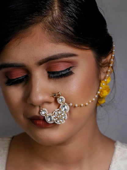 Ishhaara Bridal Patchi Kundan Nath