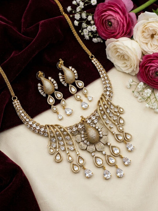 Ishhaara Bridal Peacock Inspired Necklace