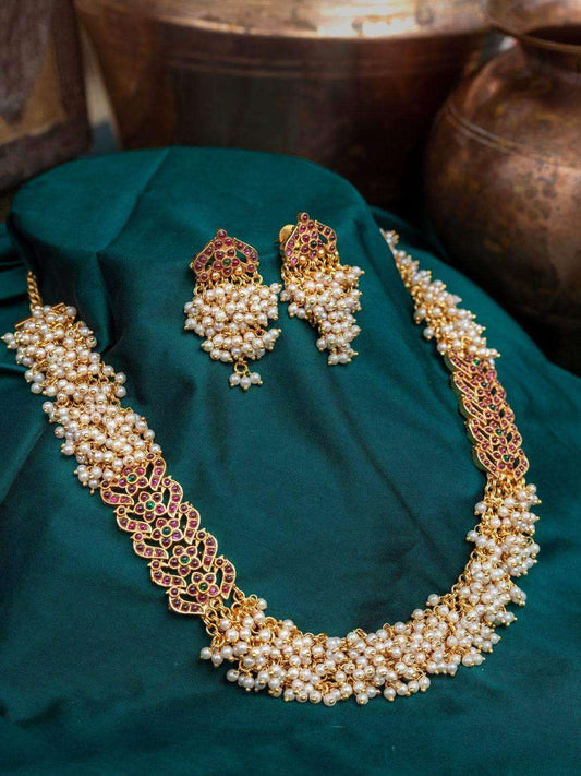Ishhaara Bridal Pearl Gutta Pusalu Haram