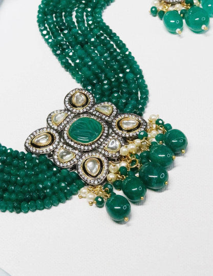 Ishhaara Bride 1 In Semi Precious Centre Stone Choker Set