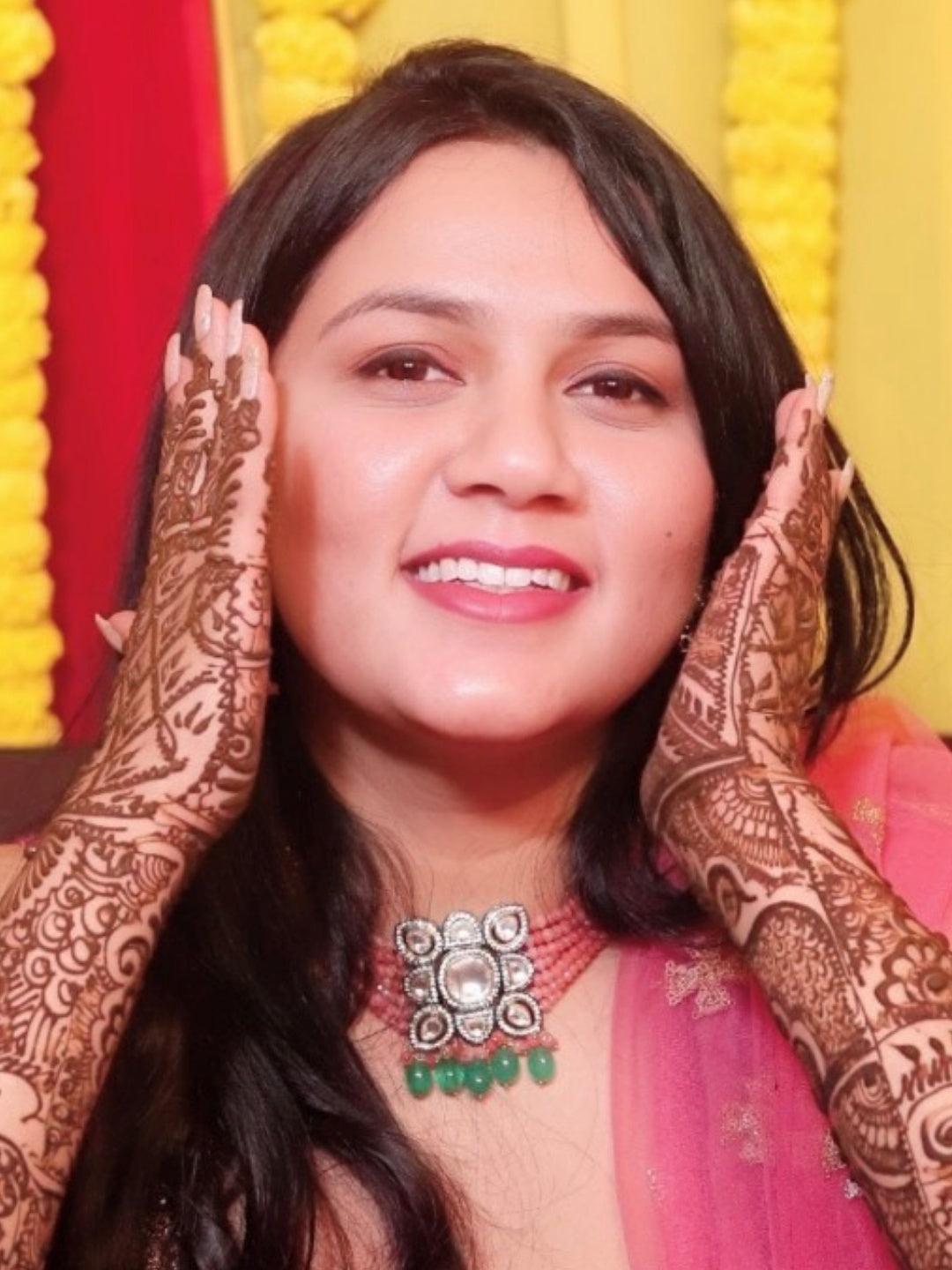 Ishhaara Bride 1 In Semi Precious Centre Stone Choker Set