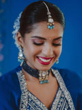 Ishhaara Bride 2 In Semi Precious Centre Stone Choker Set