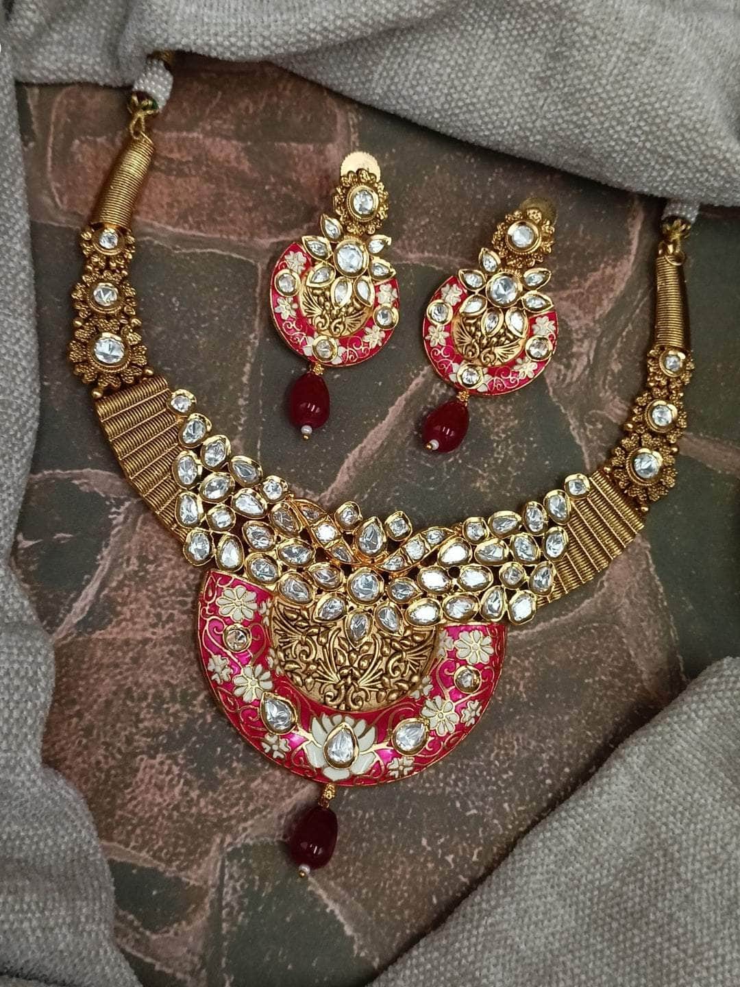 Ishhaara Brillient Tress Necklace Set