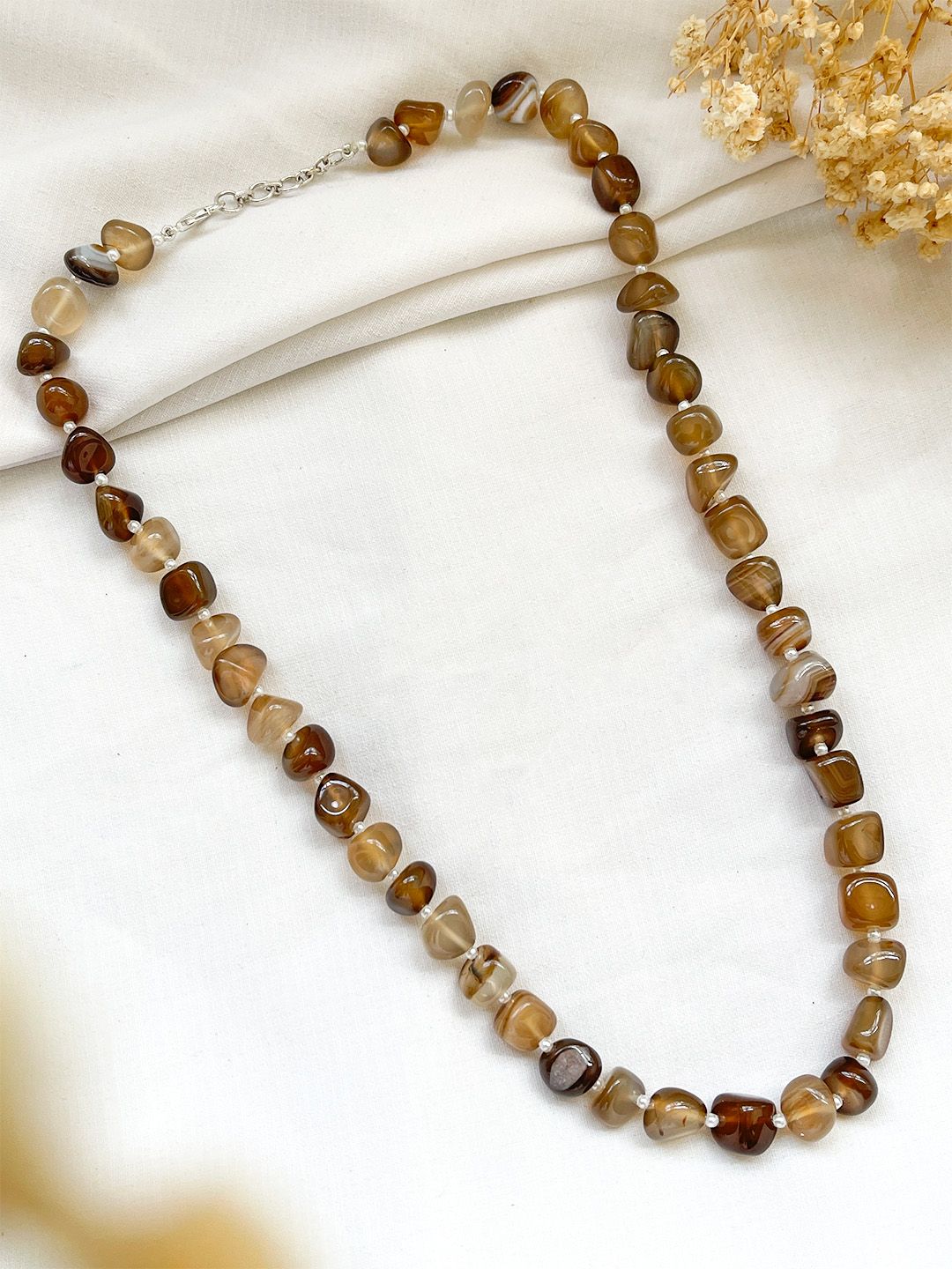 Ishhaara Brown Agate Necklace