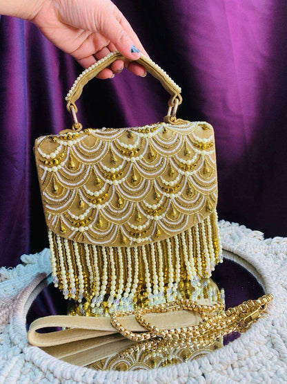 Ishhaara Drop Box Clutch Bag