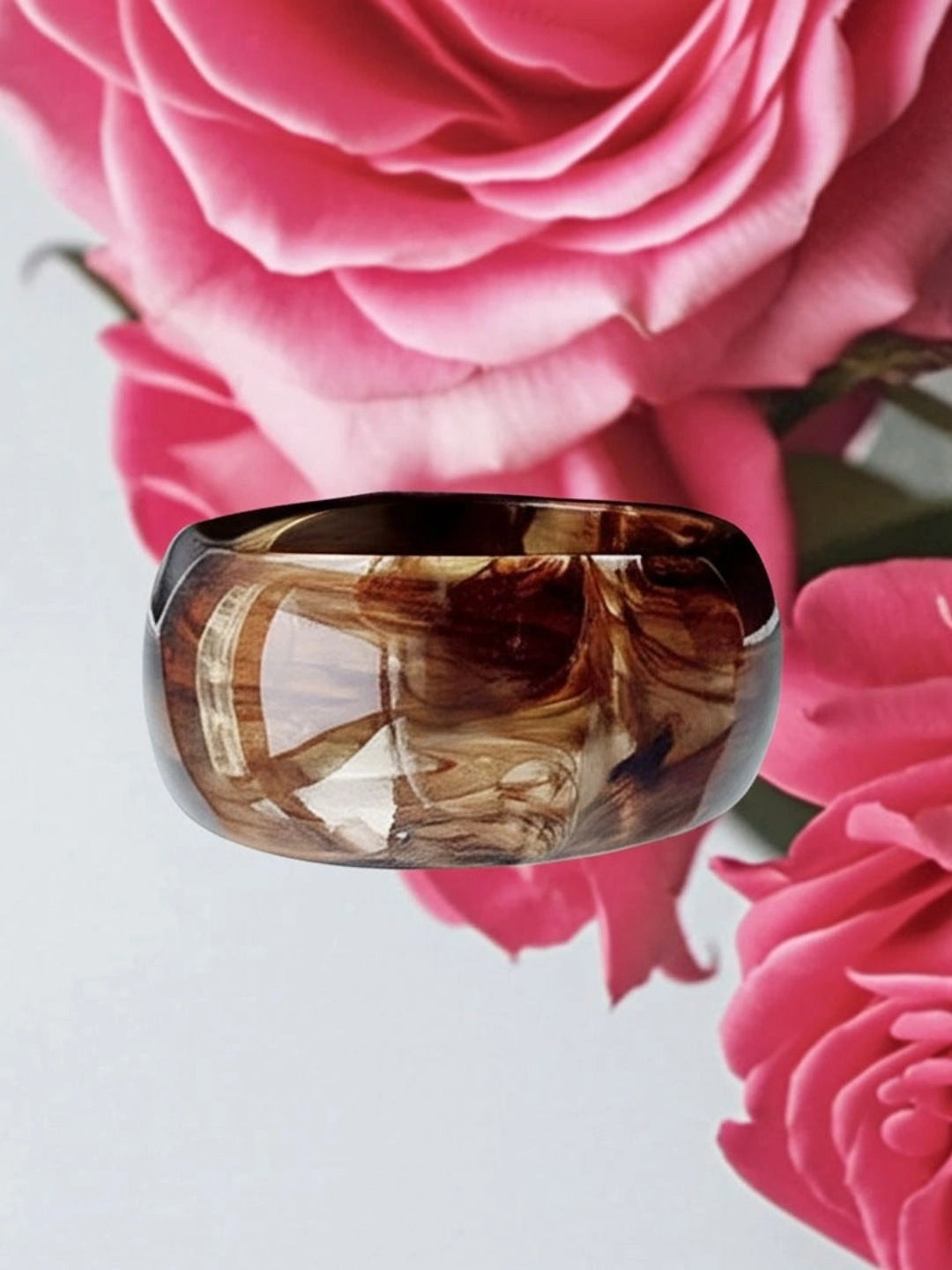 Ishhaara Brown Marble Mist Bracelet