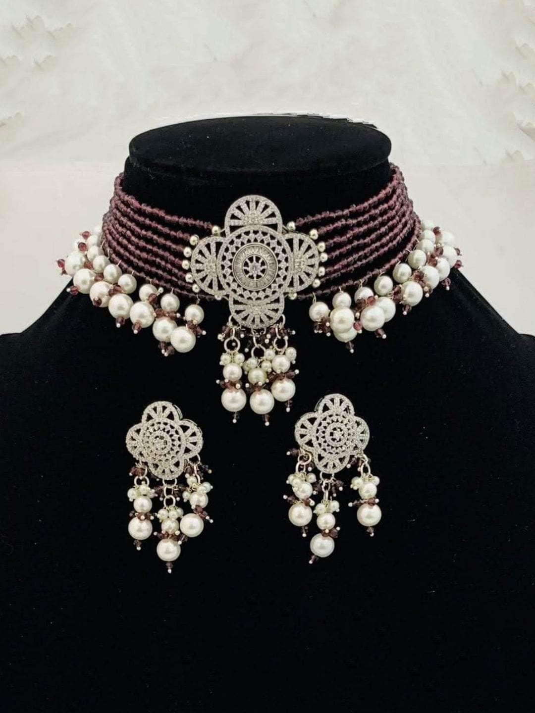 Ishhaara Snow Pearl Choker