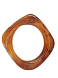 Ishhaara Brown Trendy Korean Resin Acrylic Bangle Bracelet