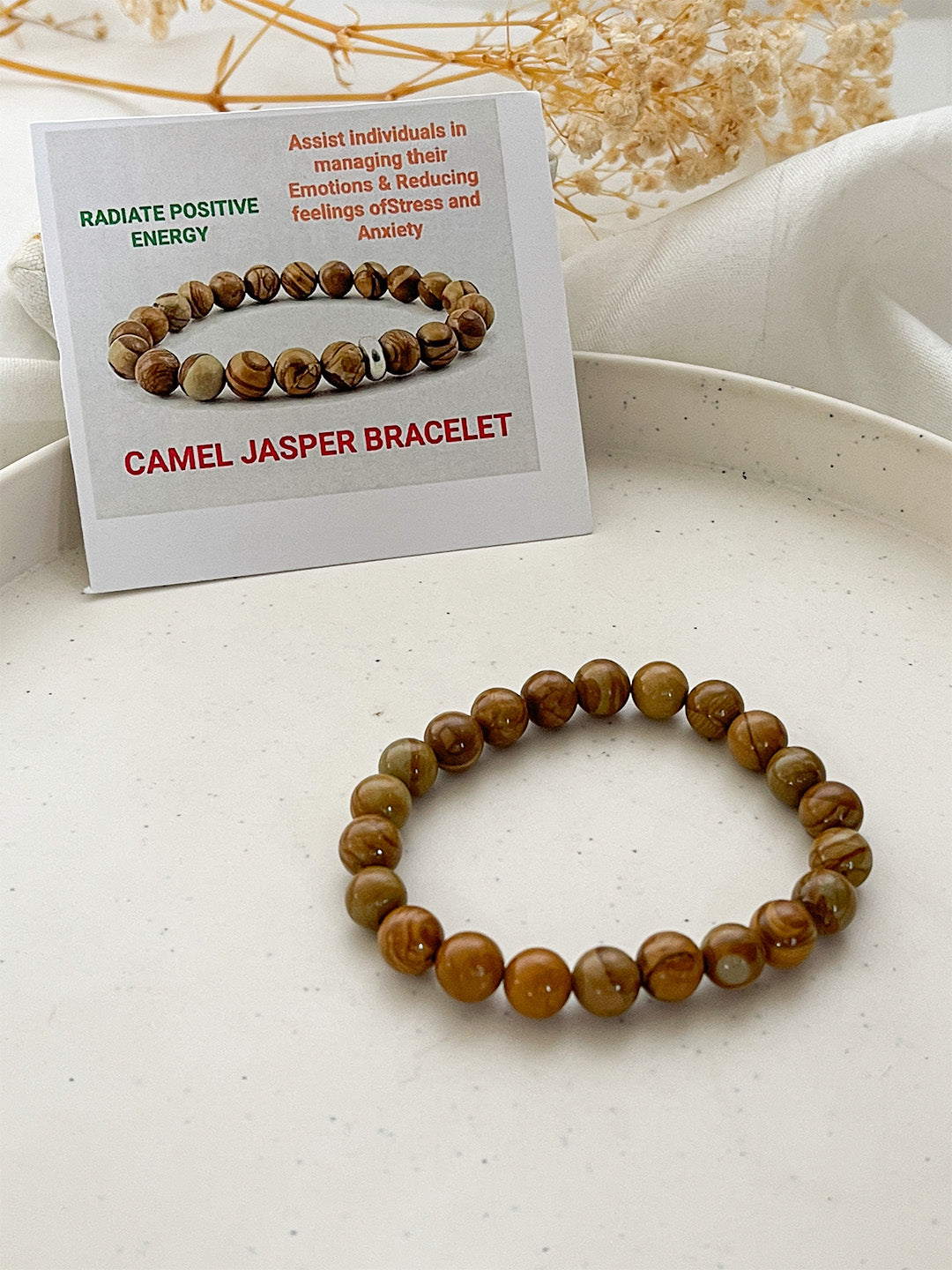 Ishhaara Camel Jasper Bracelet